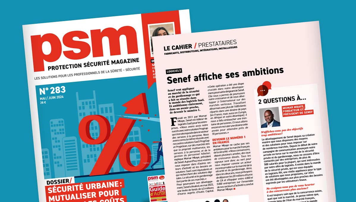 Interview de Momar Mbaye dans PSM - Protection Sécurité Magazine Mai 2024
